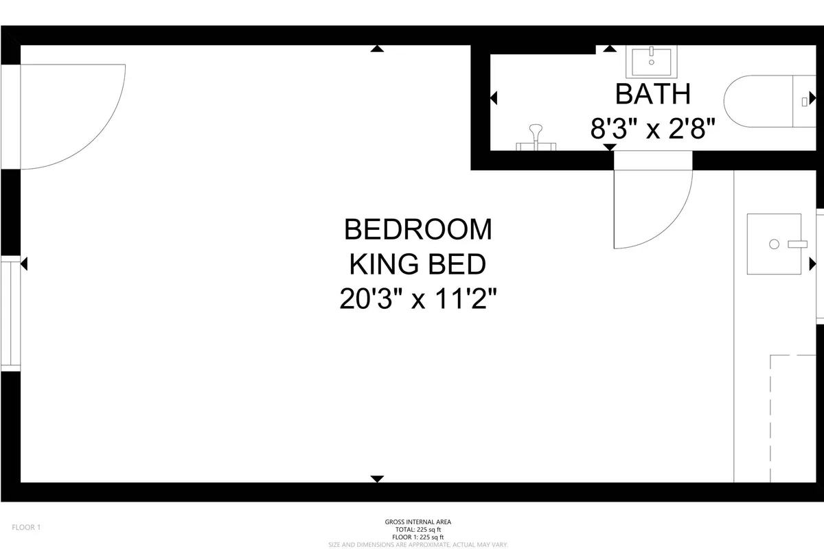 A spacious, recently remodeled bedroom features a plush king bed with crisp white linens and soft pillows. Natural morning light filters in through a large window, illuminating the soothing coastal color palette. Subtle décor elements, like beach-inspired artwork and minimalist furnishings, enhance the calming vibe and offer a sense of comfort and relaxation.
